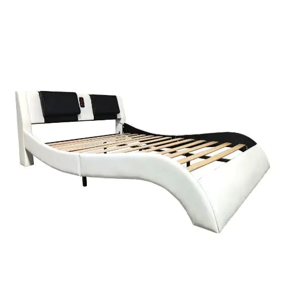 Haven Home LED Platform Bed w/Massage & Bluetooth Music