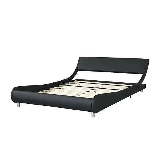 Haven Home LED Faux Leather Platform Bed with App Control
