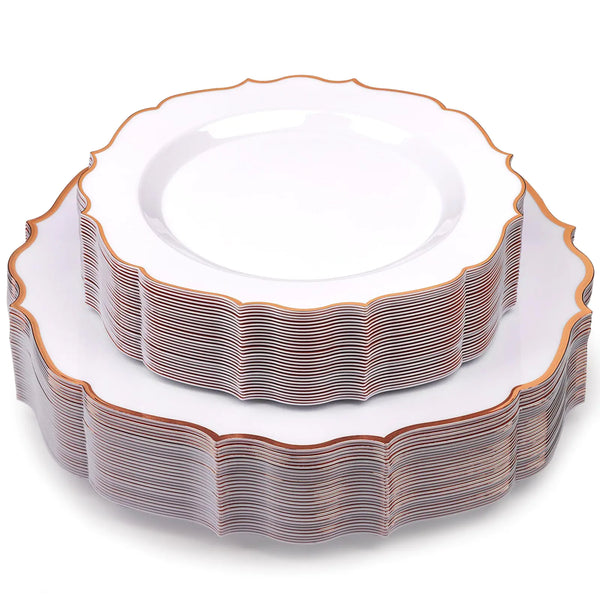 60pcs-rose-gold-rim-plates-set